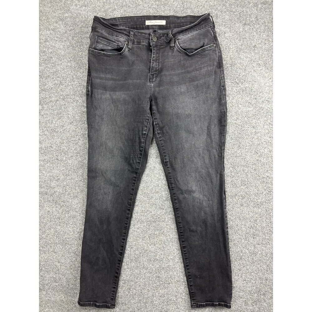 Mavi Jeans Womens 29x29 Black Skinny Fit Mid Rise Stretch Denim Pants Casual